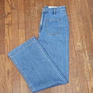 NWT ON 34TH Women's Jeans Classic Wide Leg High-Rise Light Wash Denim Size 10/30